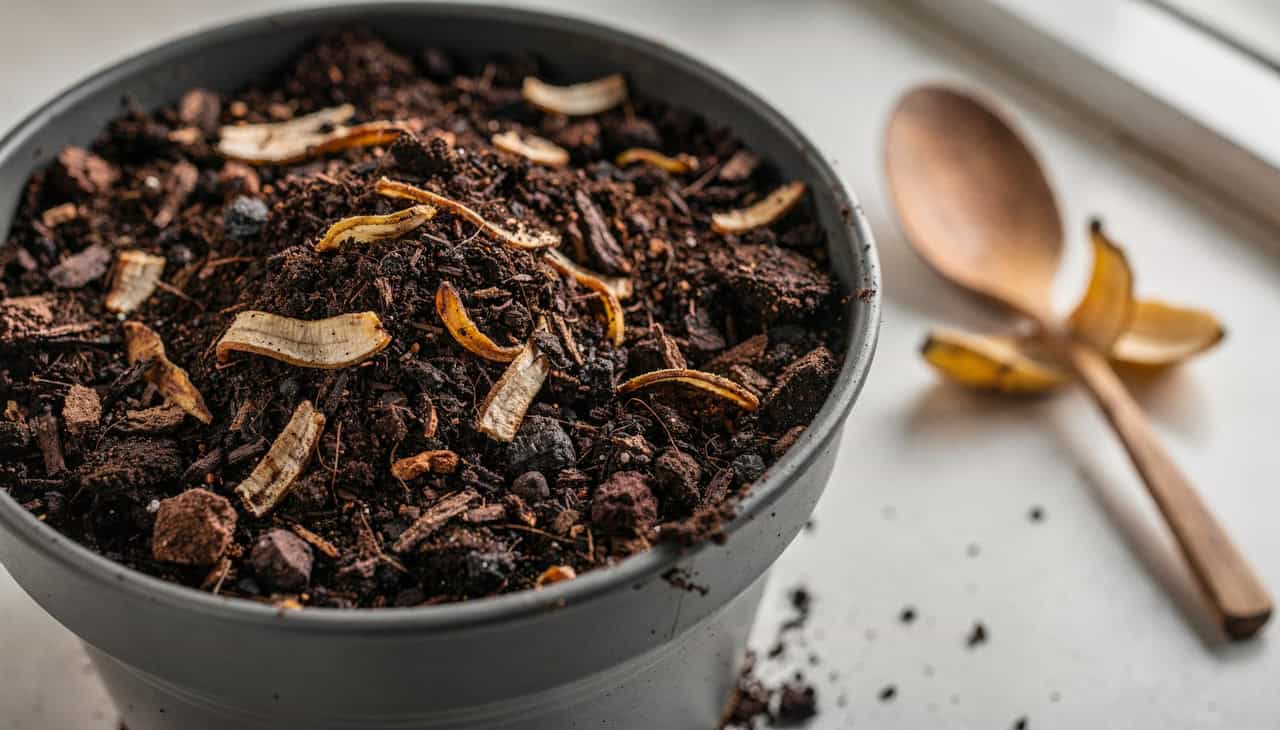 Cascas de banana como adubo: um impulso para suas plantas