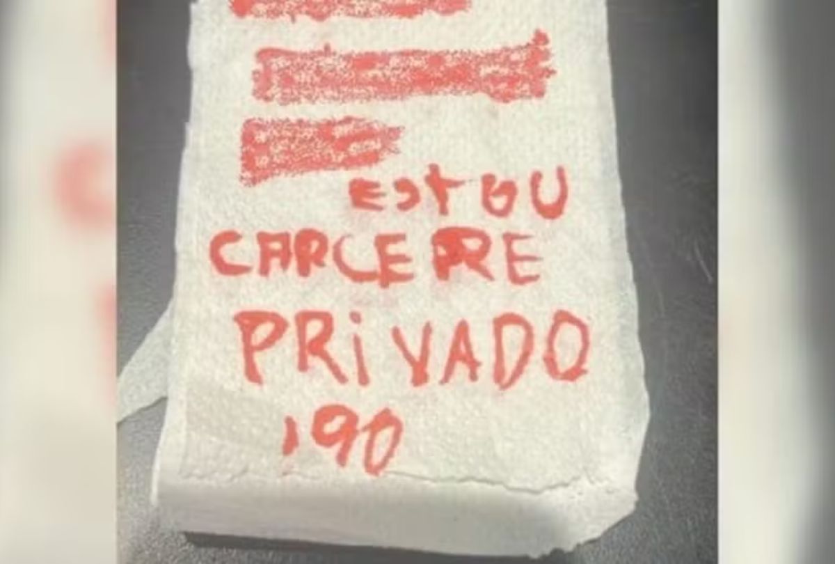 Em Curitiba, mulher usa bilhete em papel higiênico para denunciar cárcere privado e agressões