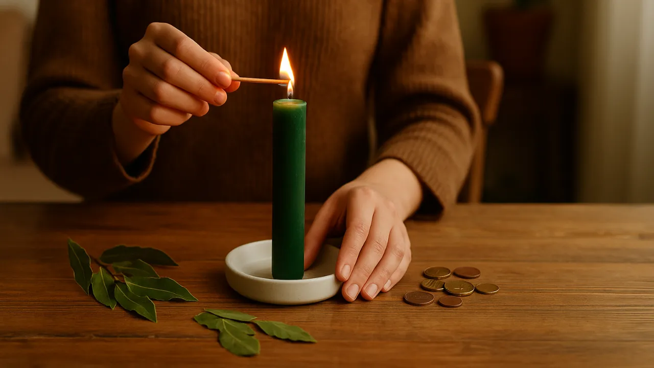 Destrave sua Prosperidade: 7 Simpatias com Vela Verde para Atrair Abundância
