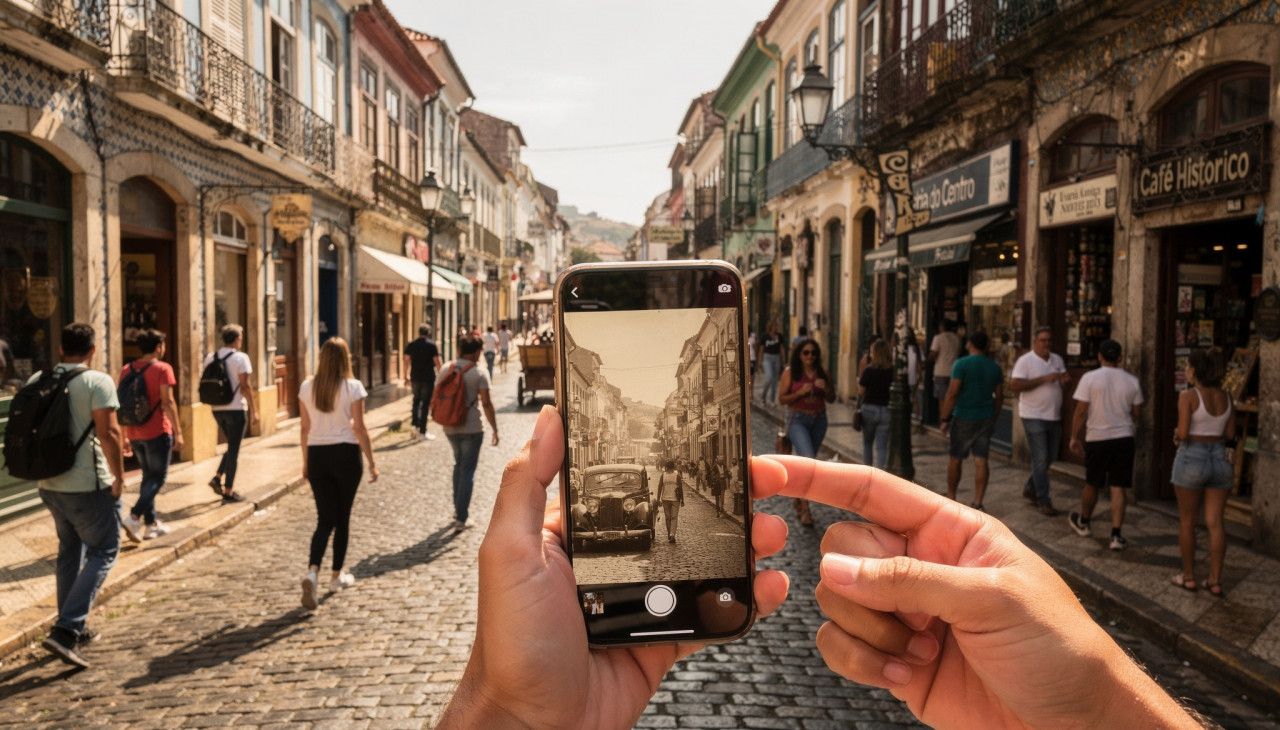 A tecnologia da realidade aumentada transforma centros históricos em experiências vivas