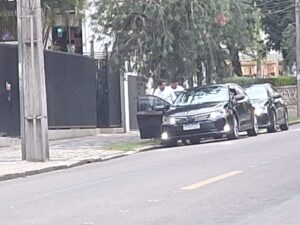 Imagem mostra Curi supostamente saindo do escritório de Gleisi Hoffmann (Divulgação)