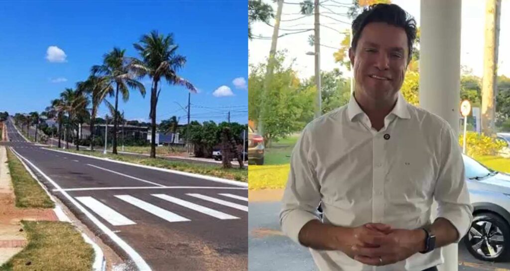 Secretário das Cidades, Guto Silva, comemora os avanços do Programa Asfalto Novo, Vida Nova (Foto: Divulgação)