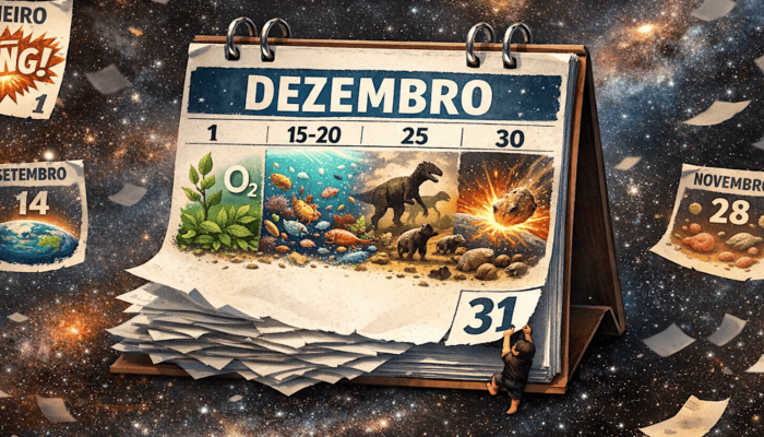 Carl Sagan e o Calendário Cósmico — Foto: [ Carl Sagan e o Calendário Cósmico na