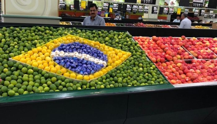Frutas importadas do Brasil — Foto: Frutas importadas do Brasil pelos EAU. Foto: