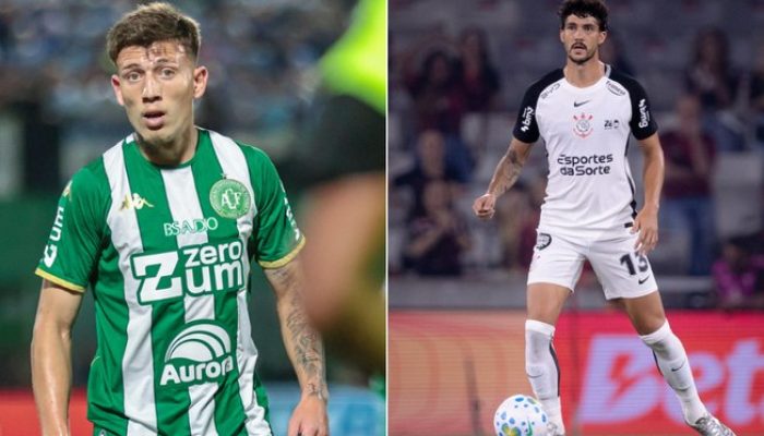 Foto: Reprodução/Chapecoense e Rodrigo Coca/CorinthiansChapecoense e Corinthians