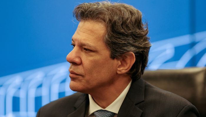 Fernando Haddad em entrevista coletiva — Foto: Ministro da Fazenda, Fernando Had
