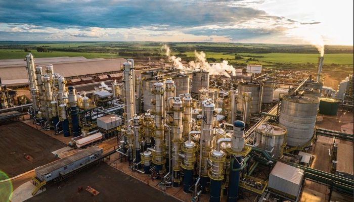 Foto da usina de etanol de milho — Foto: Foto: Inpasa/Divulgação