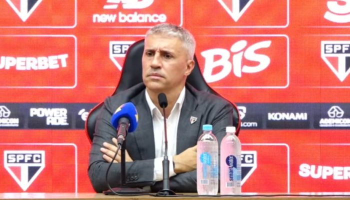 Crespo sobre crise no São Paulo: “Espero que resolva rapidamente” — Foto: Reprod