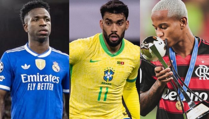 Vini, Paquetá e Wallace — Foto: Reprodução / @vinijr, @lucaspaqueta e @oficial.w