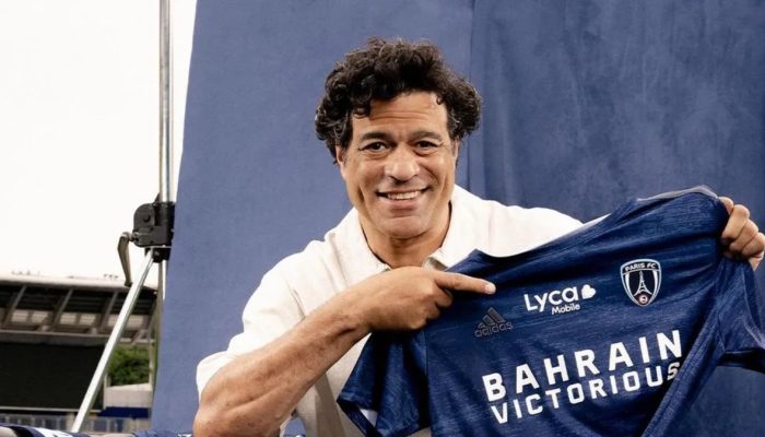 Raí é embaixador e dirigente no Paris FC — Foto: Reprodução / Paris FCRaí é emba