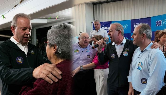 Agenda do candidato Tulio Bandeira foi intensa na região metropolitana de Curitiba (Fotos: Redes Sociais/Tulio Bandeira)