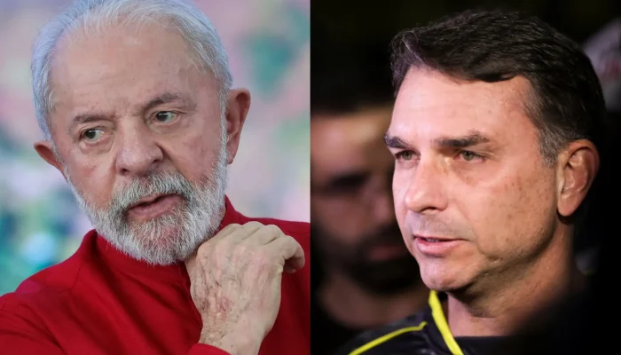 Foto: Flávio Bolsonaro reage e ironiza Lula após fala do presidente que chamou J