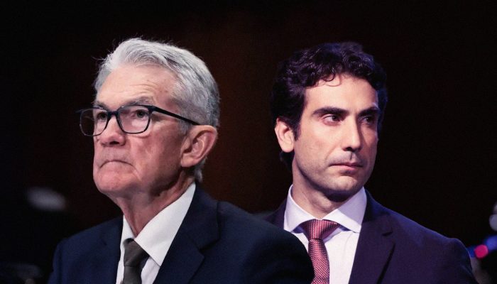 Os presidentes do Fed, Jerome Powell e do BC, Gabriel Galípolo — Foto: Os presid