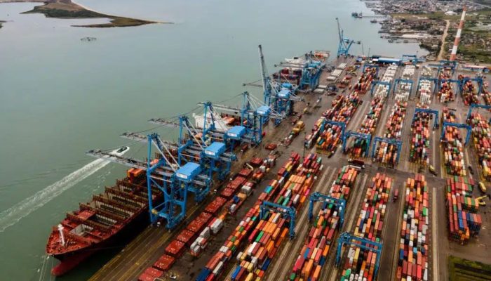 Terminal portuário — Foto: Foto: Tecon Rio Grande/Divulgação