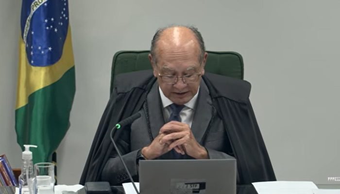 Ministro Gilmar Mendes hoje. Foto: Reprodução/TV Justiça