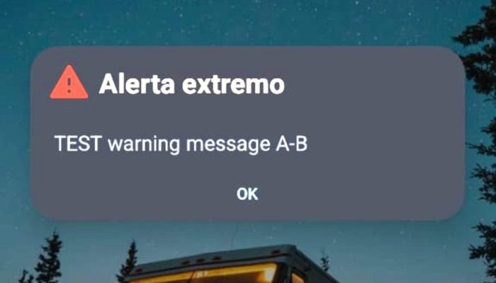 Foto: “Alerta extremo” nos celulares continua gerando mistério. Foto: Reprodução