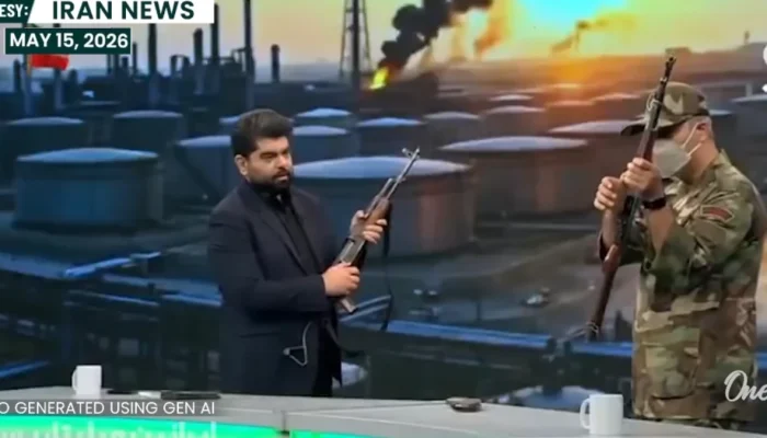 Foto: Apresentadores De TV Estatal Do Irã Ensinam População A Manusear Fuzis Kal