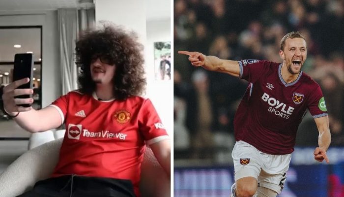 Foto: Reprodução Instagram/Frank Ilett e Reprodução X/West HamManchester United