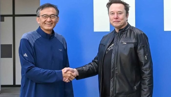 CEO da Intel, Lip-Bu Tan recebeu Elon Musk na sede da big tech — Foto: CEO da In