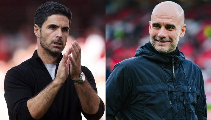 Foto: Reprodução/Instagram mikelarteta e mancityMikel Arteta e Guardiola disputa