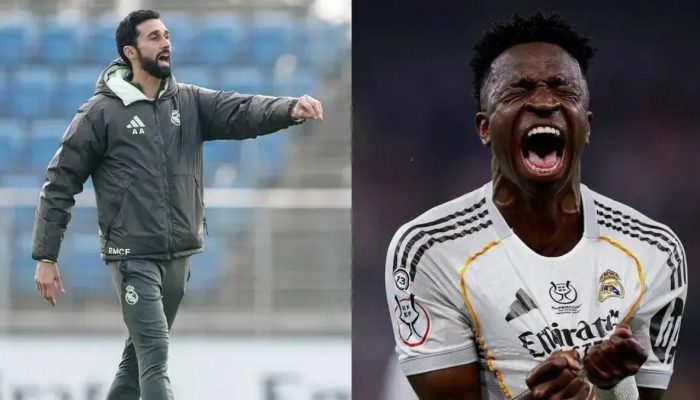 Arbeloa quer novo papel para Vini Jr. no Real Madrid — Foto: ReproduçãoArbeloa q