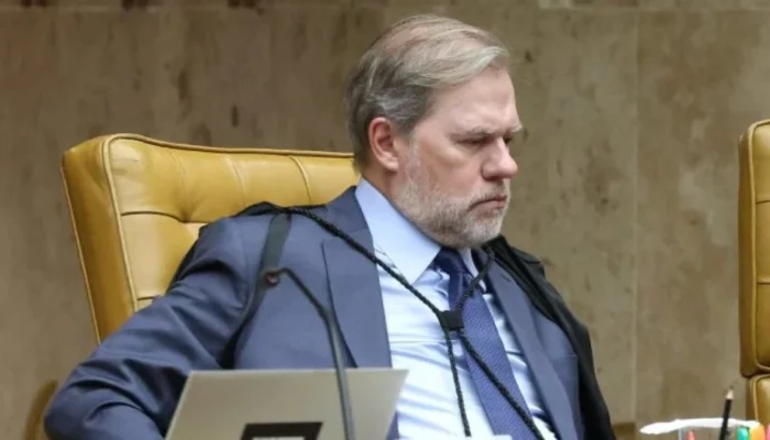 Dias Toffoli, em sessão no STF - 04/02/2026 — Foto: Dias Toffoli, em sessão no S