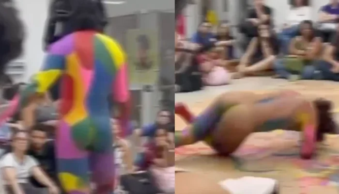 Espetáculo 'Papangu' Na UFRN Gera Polêmica Com Artista Completamente Nu No Palco