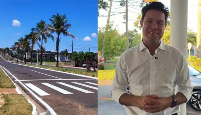 Secretário das Cidades, Guto Silva, comemora os avanços do Programa Asfalto Novo, Vida Nova (Foto: Divulgação)