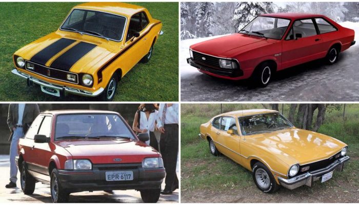 Ford Corcel I e Corcel II — Foto: Divulgação/Ford e Wikipedia