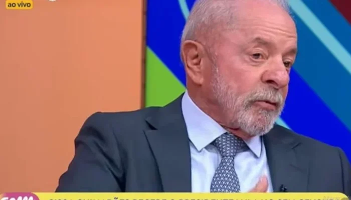 Lula durante entrevista à TV Brasil — Foto: Lula durante entrevista à TV Brasil