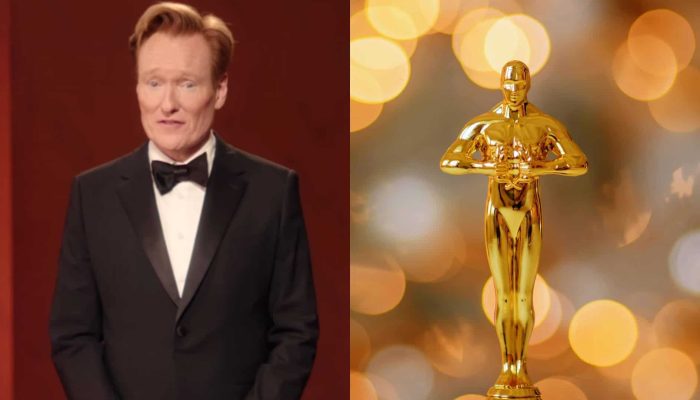 Foto: Montagem com imagens de Conan O'Brien (Instagram), apresentador do Oscar 2