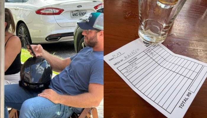 Deputado Requião Filho foi visto em bar de Curitiba momentos antes de pilotar supermoto (Divulgação/Redes Sociais)