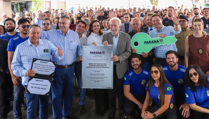 A nova sede da Polícia Científica de Telêmaco Borba foi entregue na quinta-feira